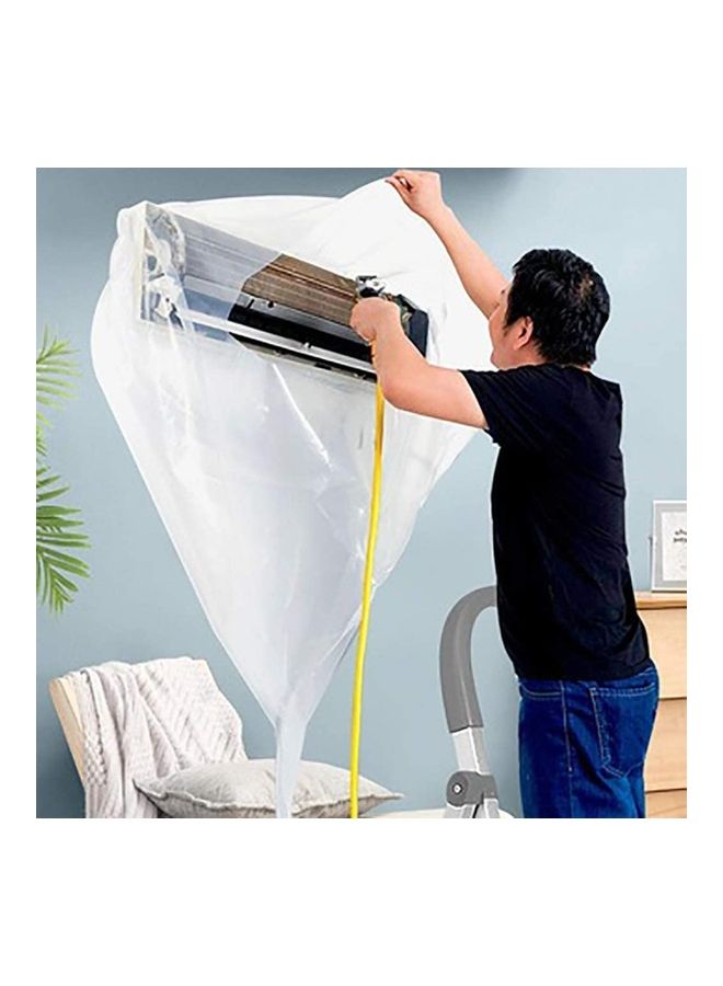 Waterproof Air Conditioner Cleaning Cover Clear - Image 1